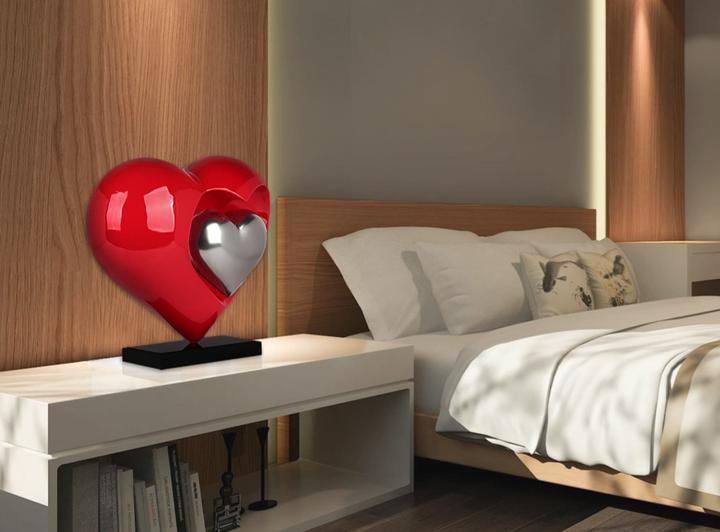 Produktbild Design-Skulptur Herzen - Rot