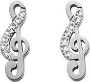 Immagine prodotto Crystalp Orecchini in acciaio Chiave di violino con cristalli 42190.E