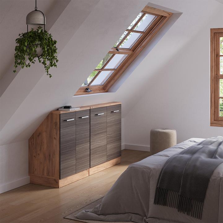 Actual product image Vicco Küchenschrank für Dachschrägen R-Line (140 x 46 x 81.60 cm)