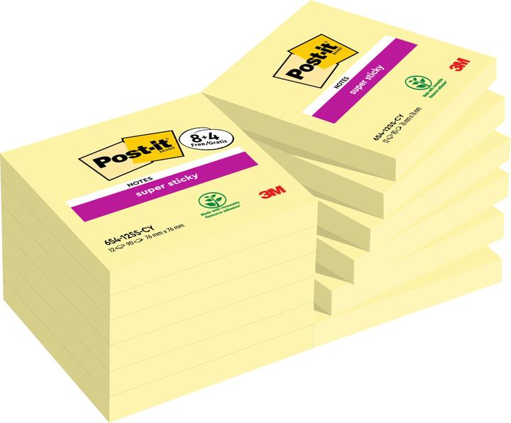 Actual product image Post-it Super Sticky (76 x 76 mm)