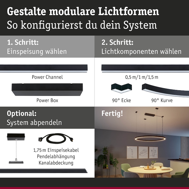 Produktbild Paulmann Lichtkanalsystem Linion (890 lm)