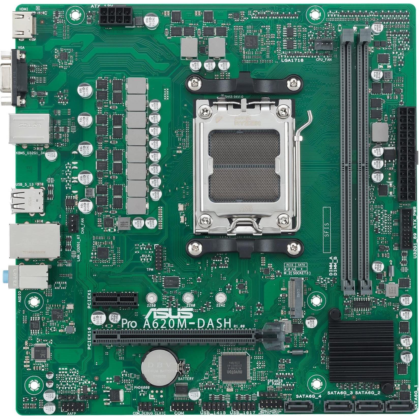 ASUS PRO A620M-DASH-CSM (AM5, AMD A620, mATX), Mainboard
