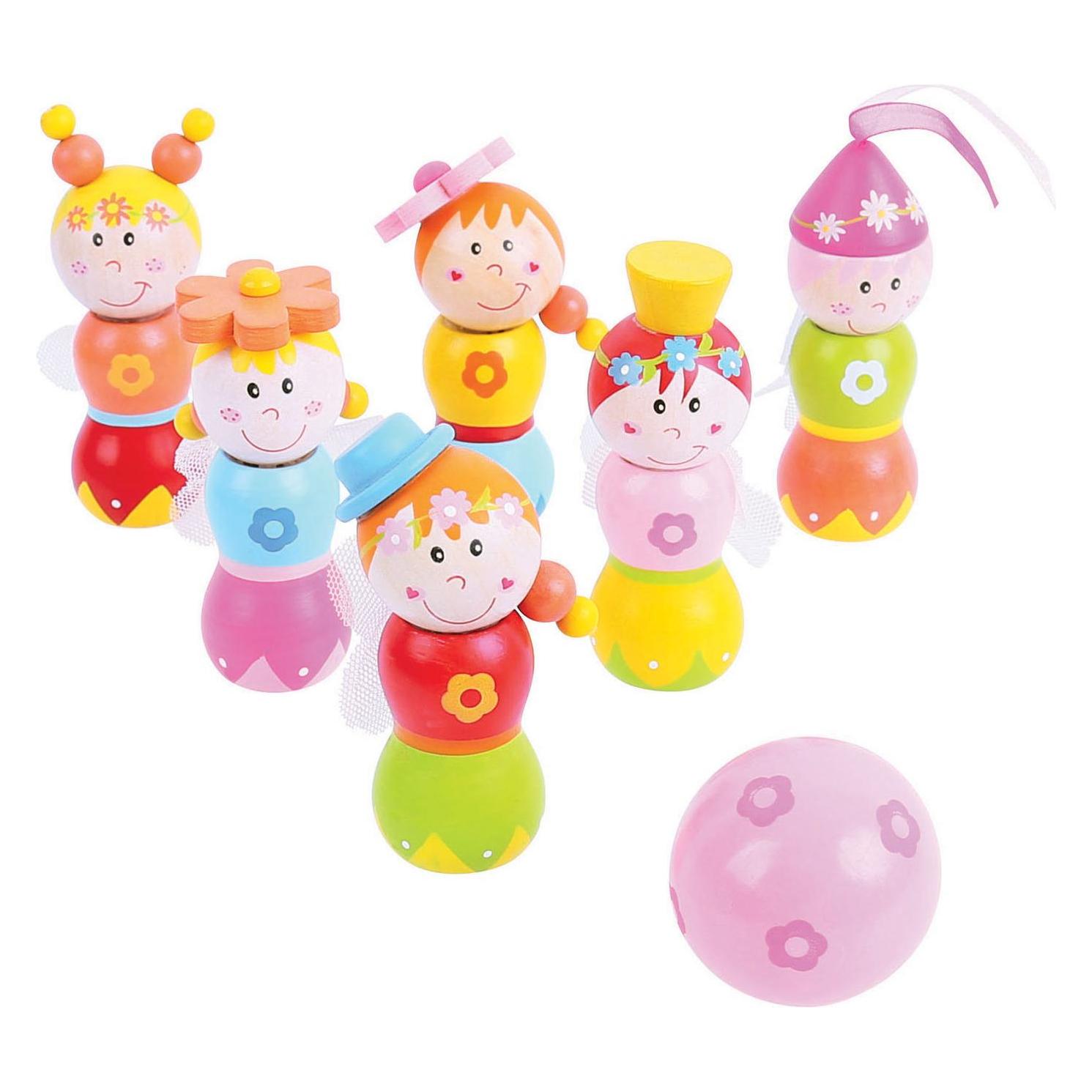 Bigjigs Houten Kegel Set Prinsessen