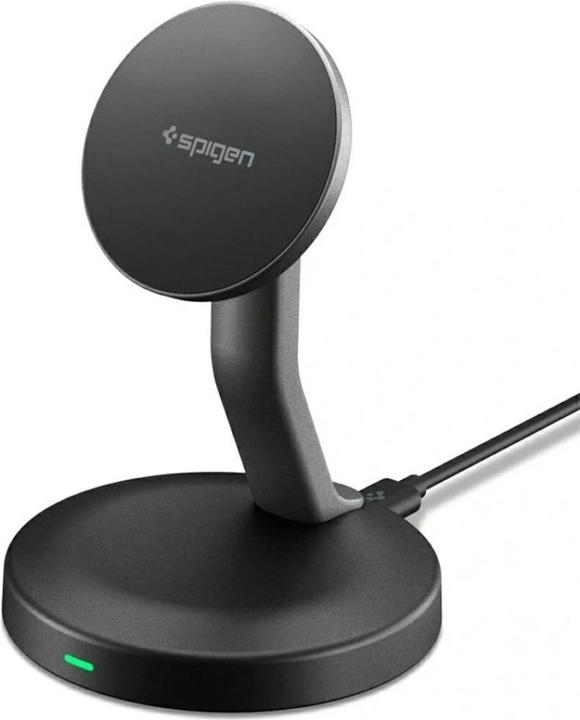 Spigen - Wireless Charger Essential EF151MS (ACH10441) - MagSafe, Fast Charge, 15W - Black (15 W)