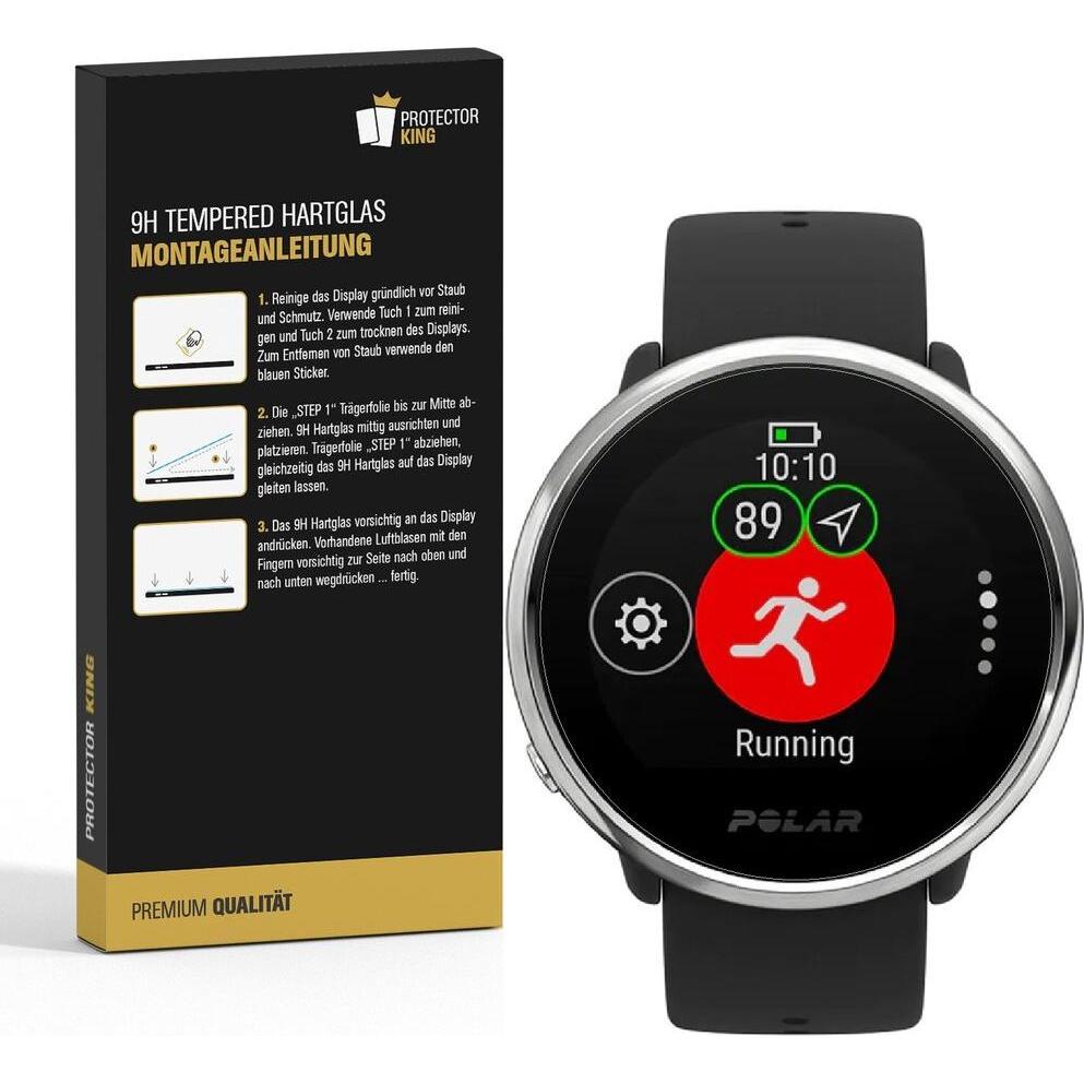 Thumbnail - Protectorking 3x echtes Tempered 9H Panzerhartglas 3D KLAR, Smartwatch Schutzfolie, Transparent