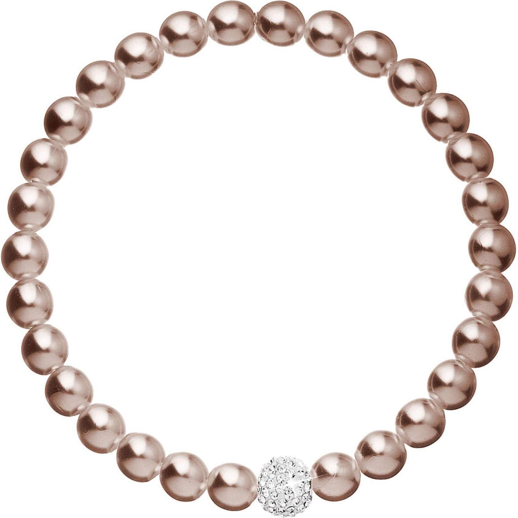 Evolution Group, Armschmuck, Luxury pearl bracelet with Preciosa crystals 33115.3 (L)