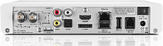 Actual product image Vu+ Solo SE, white, satellite tuner (DVB-S2)