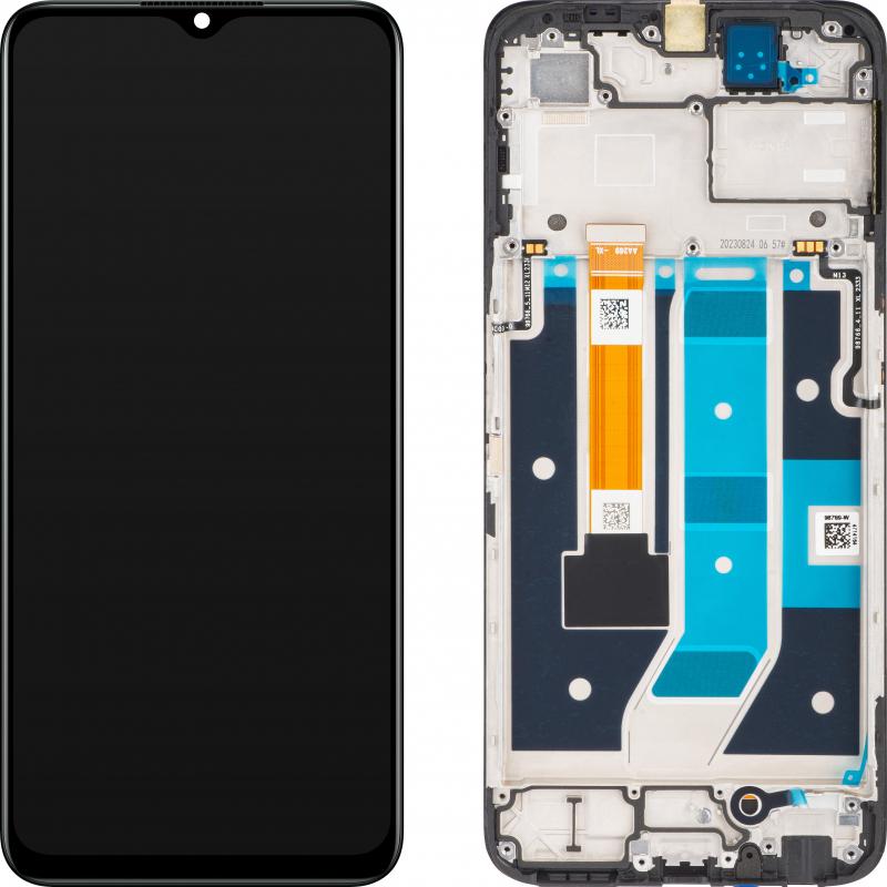 OPPO Display Unit für A78 5G, Schwarz (Display), Mobilgerät Ersatzteile, Schwarz