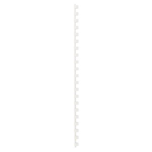 Produktbild GBC Binderücken 8mm, 21 Ringe, weiss, 100 Stk.