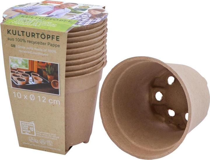 Image du produit Siena Garden Lot de 10 pots de culture ECO Ø 12 cm