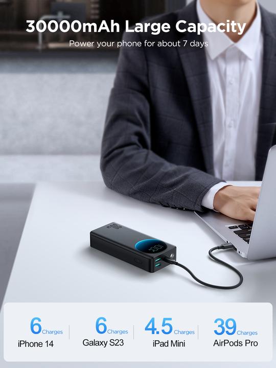 Image du produit Joyroom JR-PBF03 (30000 mAh, 30 W, 111 Wh)