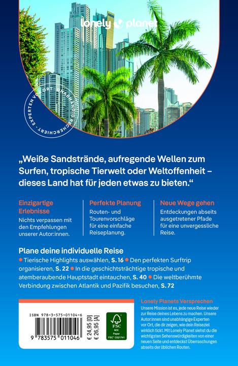 Produktbild Reiseführer Panama (Deutsch, Ryan Ver Berkmoes, Alex Egerton, Mark Johanson, Harmony Difo, Rosie Bell, 2024)