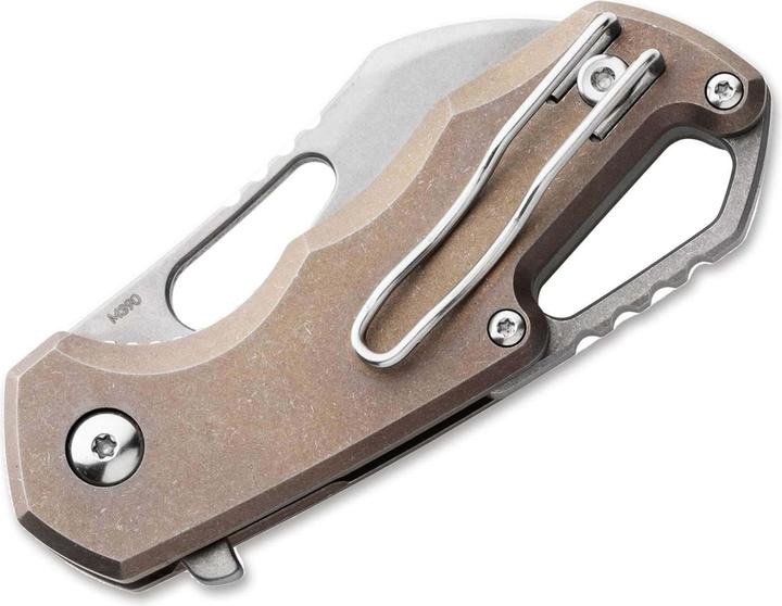 Actual product image MKM Isonzo M390 Hawkbill Titanium Bronze (4.90 cm)