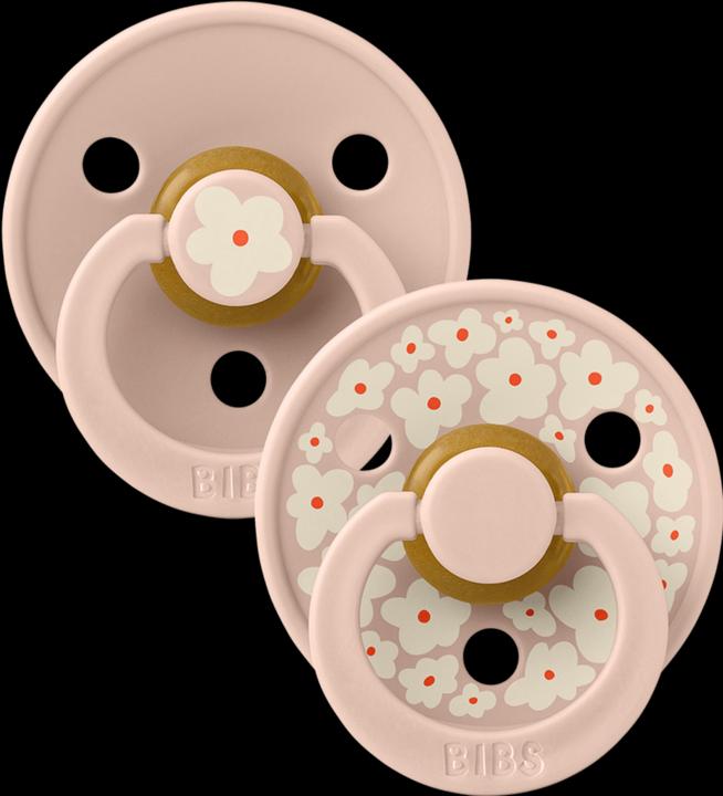 Produktbild Bibs Studio Nuggi Colour 2 PACK Latex Round 6-12m Jasmine Blush Mix (2 x, 6 - 12 Monate)