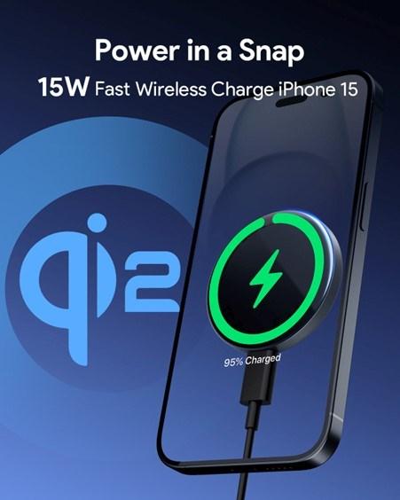 Actual product image Aukey MagLink Halo (15 W)