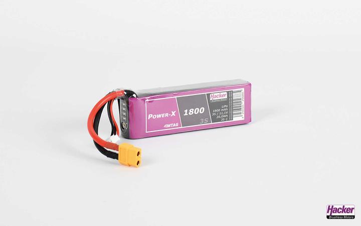 Produktbild Hacker LiPo Pack TF Power-X 1800mAh 3S MTAG (11.10 V, 1800 mAh)