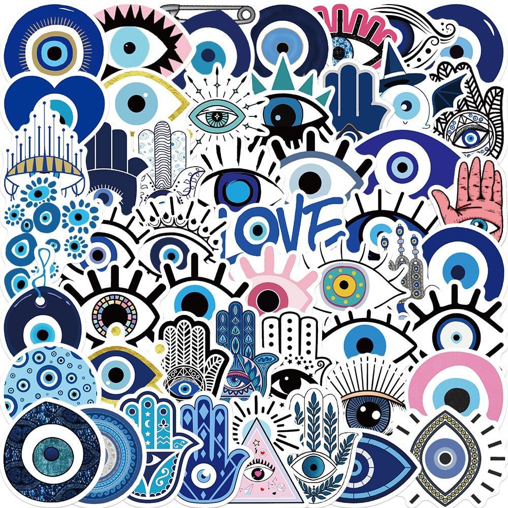 JTI, Sticker, Aufkleber - coole Augen - 50 Stk
