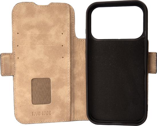 Produktbild Mike Galeli Book-Cover Echtleder Fabio tiefblau (Apple iPhone 17 Pro)