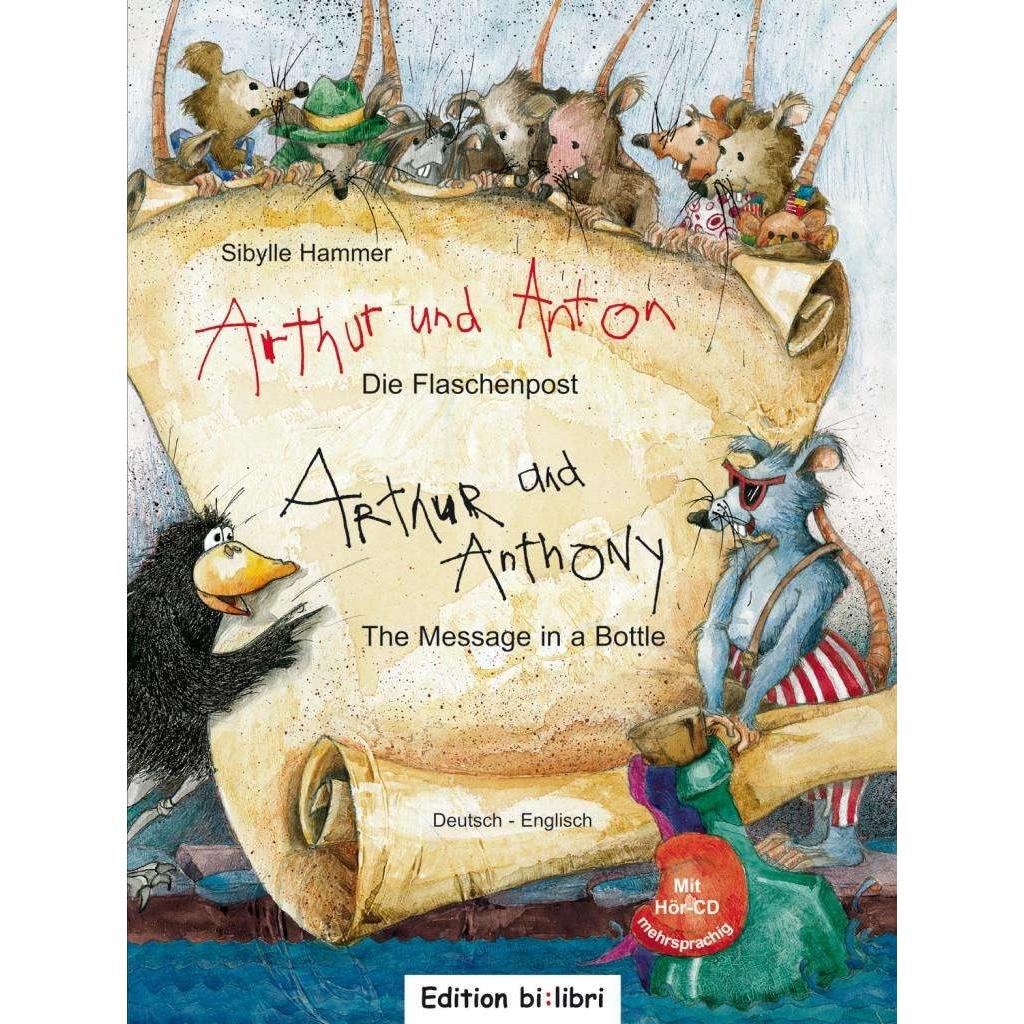 Thumbnail - Arthur und Anton: Die Flaschenpost. Deutsch-Englisch, Kinderbücher von Sibylle Hammer