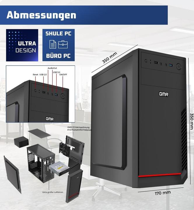 Produktbild GMR Intel i7 Business Office (512 GB, 16 GB, Intel Core i7-4770)