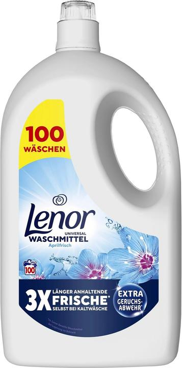 Lenor WM Flüssig Aprilfrisch 4,5L Waschmittel 100 WL (100 Washing cycles, Liquid detergent)