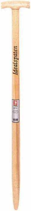 Idealspaten T-Stiel Esche gebogen lackiert mit Brennstempel alle IDEAL-Spaten