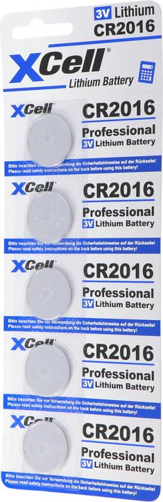 Produktbild XCell Batterie 5er-Sparset CR2016 (5 Stk., 90 mAh)