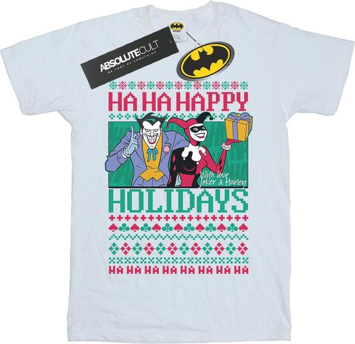 Produktbild Joker And Harley Quinn Ha Ha Happy Holidays TShirt (XXL)