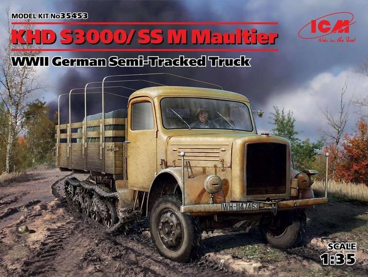 Actual product image ICM KHD S3000/SS M Mule WWII German Semi-Tracked Truck