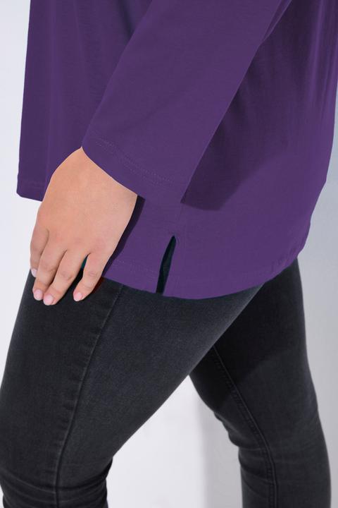 Produktbild Ulla Popken Shirt, V-Ausschnitt, Relaxed, Langarm (46, 48)