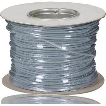 Rs Pro, Kabelleitung, Einzeladerleitung 2,5 mm², 14 AWG 100m Grau PVC isoliert 45/0,25 mm Litzen (100 m)