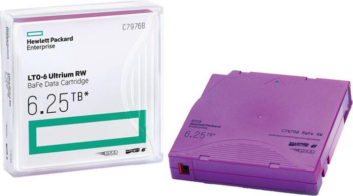 Produktbild HPE HP LTO-6 Ultrium BaFe 1x (LTO-6 Ultrium, 6250 GB)