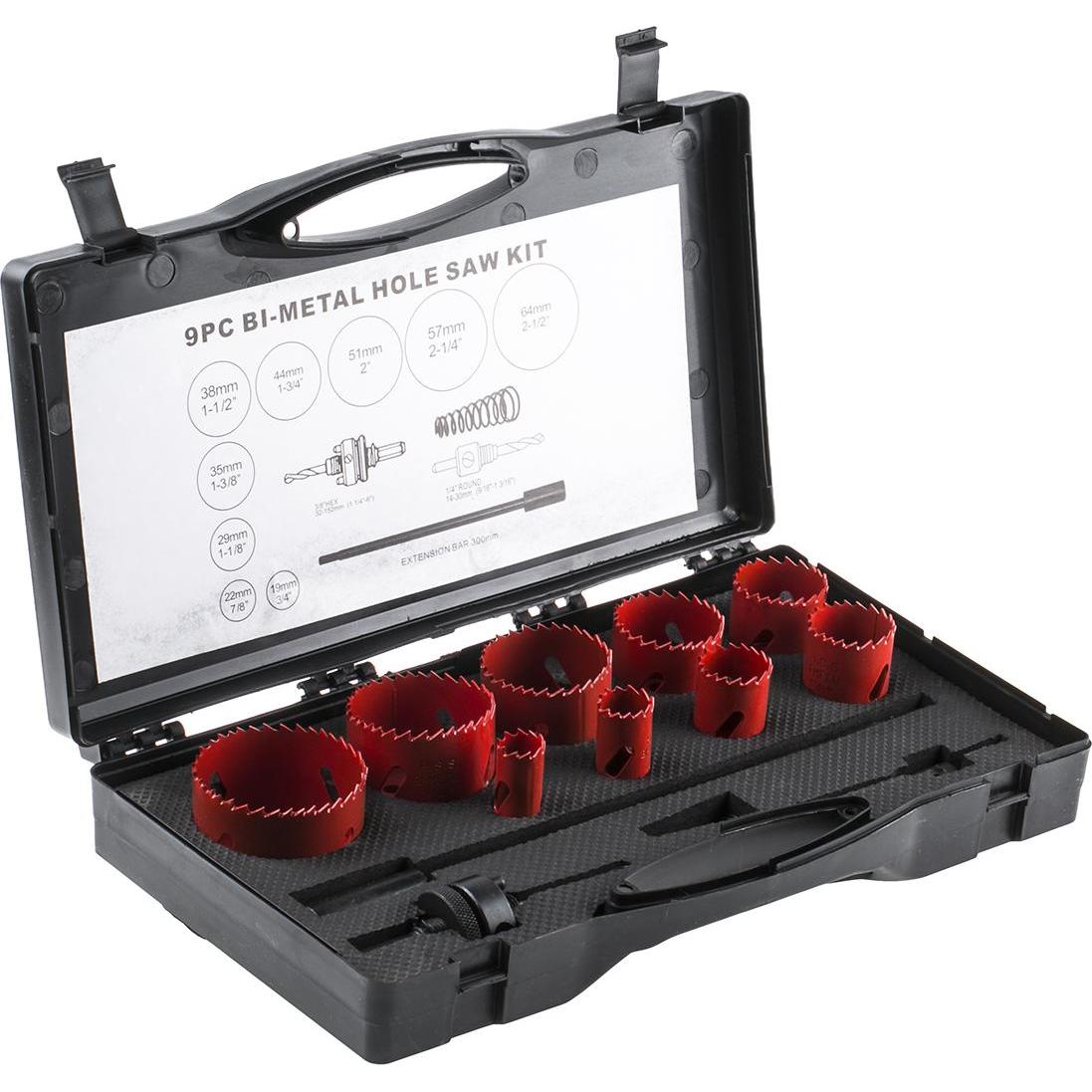 Rs Pro, Lochsäge, Klempner-Lochsägen Satz 9-teilig (19 - 64 mm)