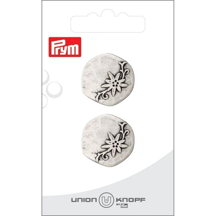 Immagine prodotto Prym Bottoni in metallo da 23 mm, 2 pezzi, argento antico