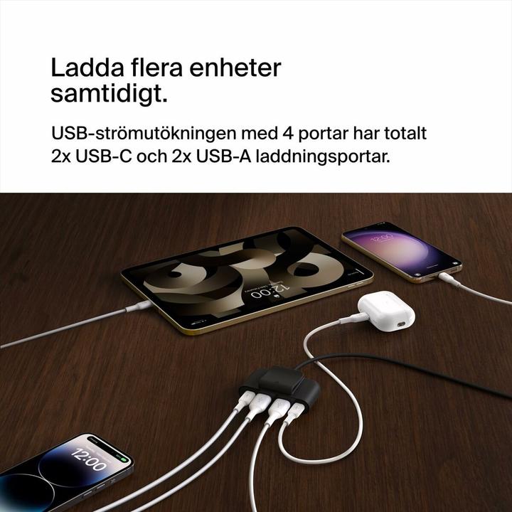 Actual product image Belkin BoostCharge (USB-C, 4 ports)