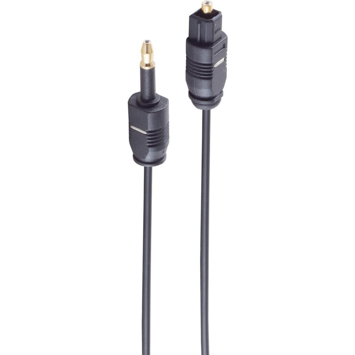 Shiverpeaks -BASIC-S--Lichtwellenleiterkabel 2,2mm, Toslink-Stecker auf 3,5mm Opti-Stecker, 0,5m (0.50 m, TOSLINK), Audi...