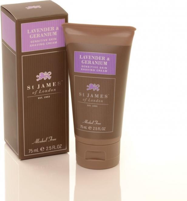 Actual product image St. James of London Lavender & Geranium Shaving Cream in Tube (75 ml, Shaving cream)