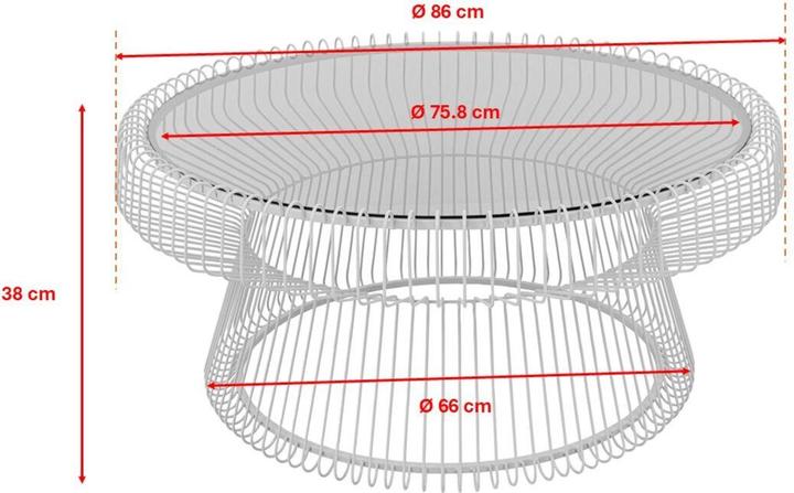 Produktbild Kare Design Couchtisch Lisboa Greige Ø86cm