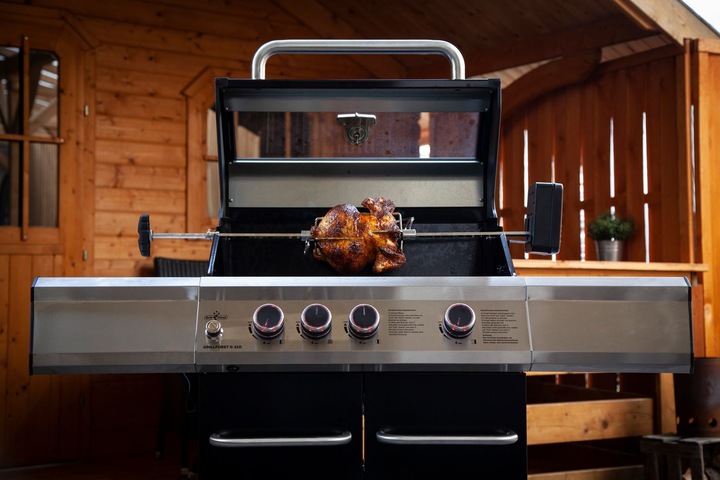 Produktbild Grillfürst Universal Drehspiess / Rotisserie Set aus Edelstahl mit Motor