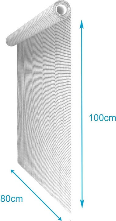 Produktbild Intirilife Fliegennetz in Weiss Breite 80cm (80 x 100 cm)