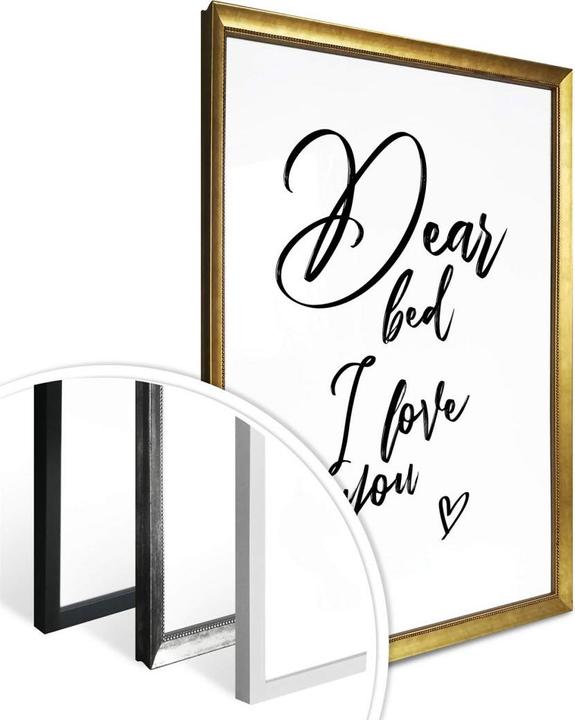 Actual product image Trenddeko Dear bed I love you (60 x 80 cm)