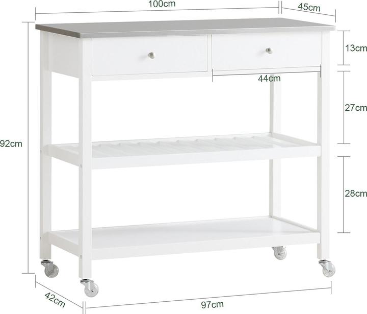 Image du produit SoBuy Chariot de cuisine