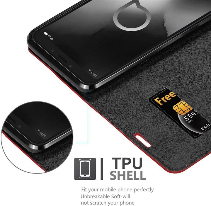 Produktbild Cadorabo Book Invisible Magnet Cover (Alcatel 1S (2019))