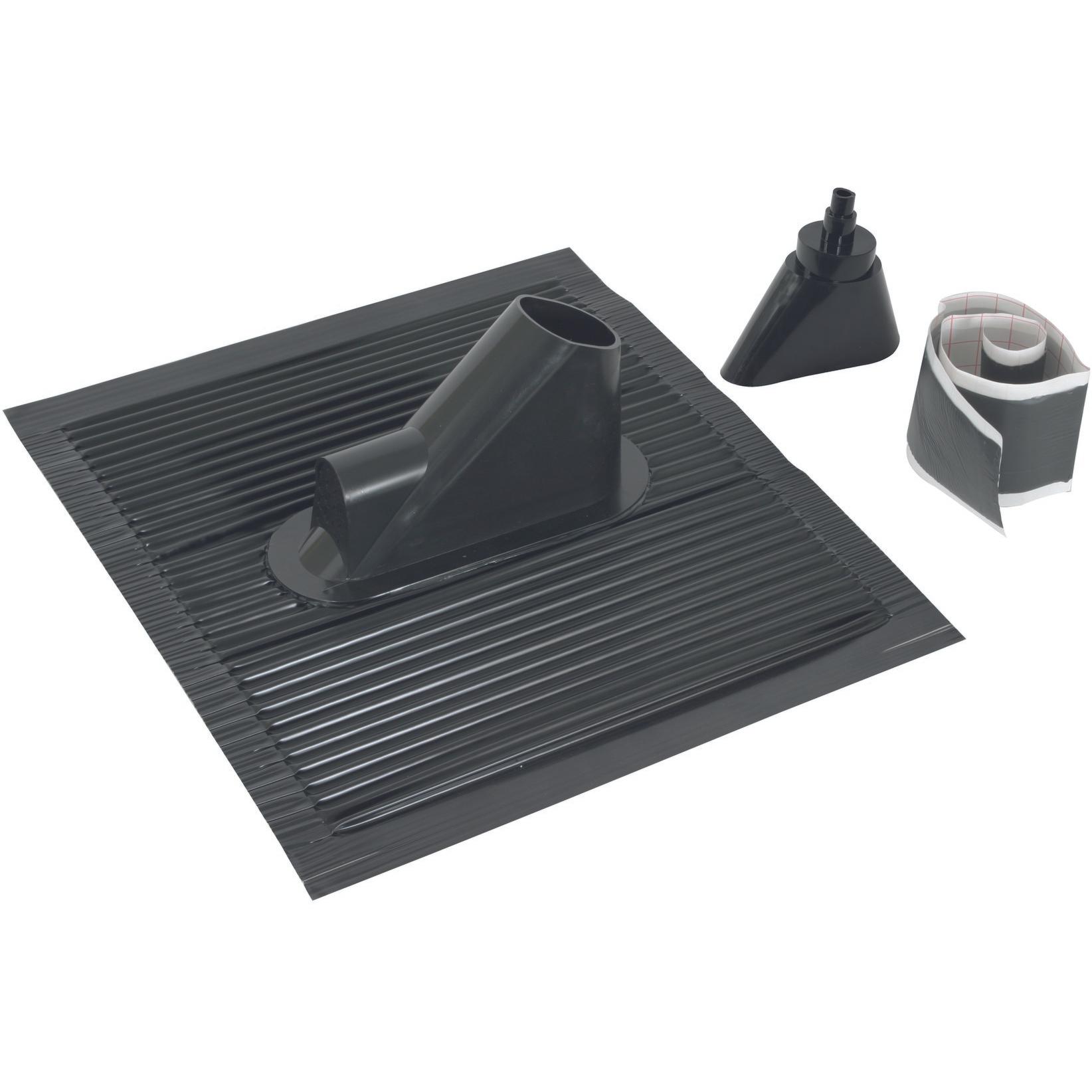 Dehn 105245 DachdurchfÃ¼hrungsset schwarz m. Aluminium-Dachzi, Elektronikzubehör + Gehäuse, Schwarz