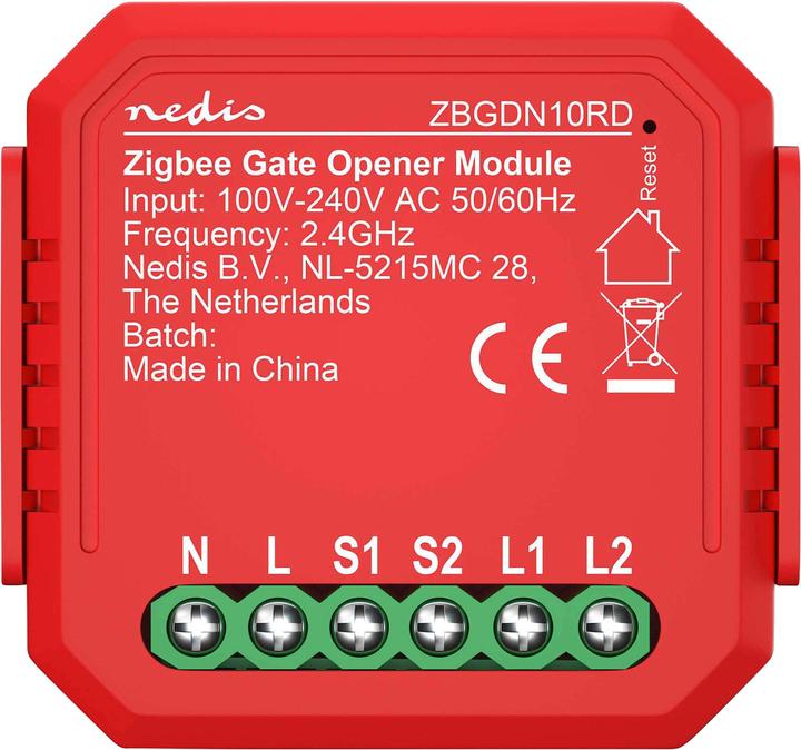 Actual product image Nedis SmartLife Power Switch | Zigbee 3.0 | 2.5 W | Terminal connection | App available for: Android™