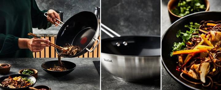 Actual product image Tefal Nordica Ceramic Koekenpan - Ã˜28 CM - Keramisch - PFAS-vrij - Inductie (H8710655) (28 cm, Stainless steel)