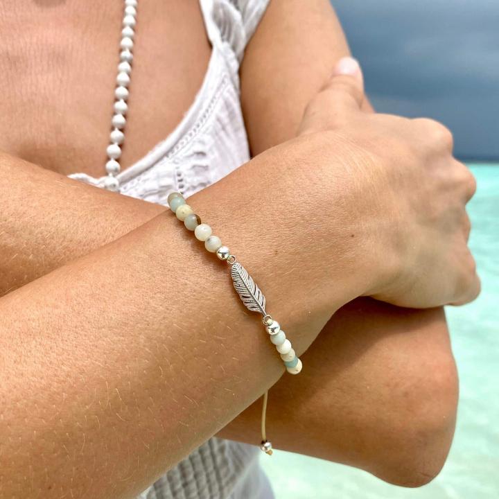 Immagine prodotto Balibay Amena (16 cm, Pietra preziosa, Amazonite, Argento 925)
