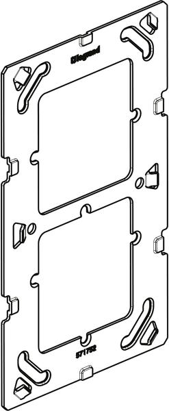 Actual product image Legrand Arteor with Netatmo mounting plate 2x1