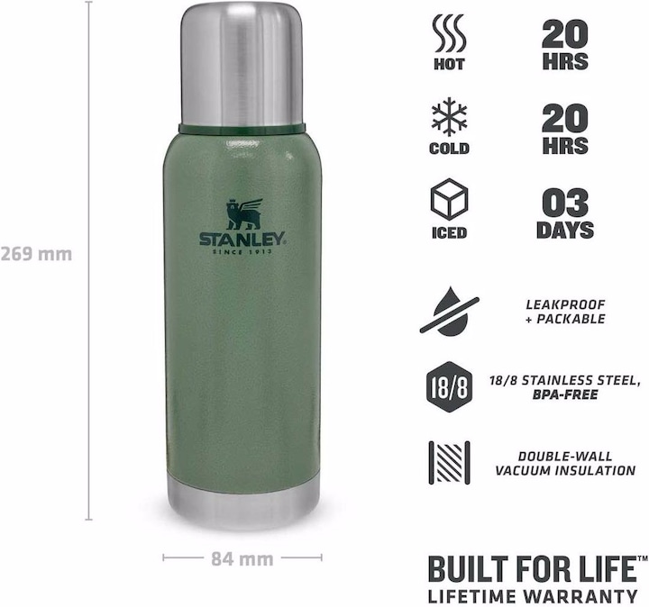 Produktbild Stanley 1913 Adventure Stainless Steel Vacuum Bottle 739 ml (0.74 l)