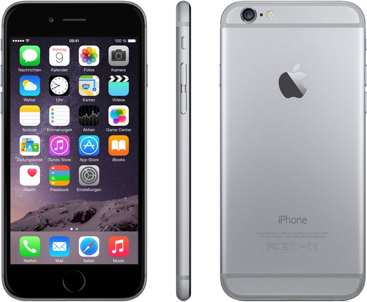 Image du produit Apple iPhone 6 (64 Go, Gris sidéral, 4.70", SIM simple, 8 Mpx, 4G)